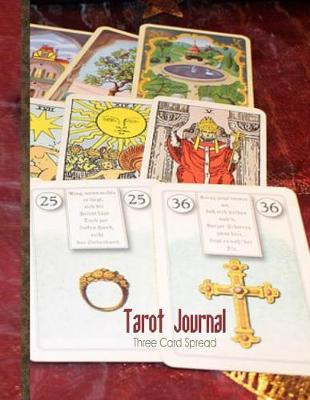 Book cover for Tarot Journal Three Card Spread - Card Reading