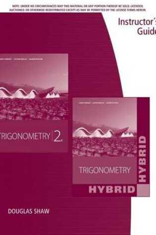Cover of IG for Trigonometry, 2e and Trigonometry, Hybrid