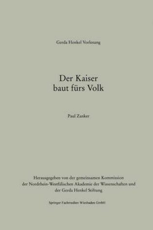 Cover of Der Kaiser Baut Furs Volk