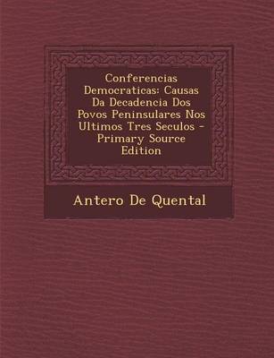 Book cover for Conferencias Democraticas