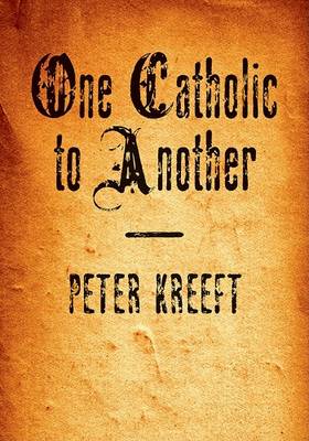 Book cover for One Catholic to Another