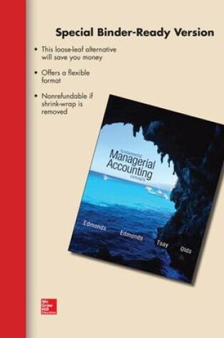 Cover of Loose Leaf Fundamental Managerial Accounting Concepts with Connect Access Card