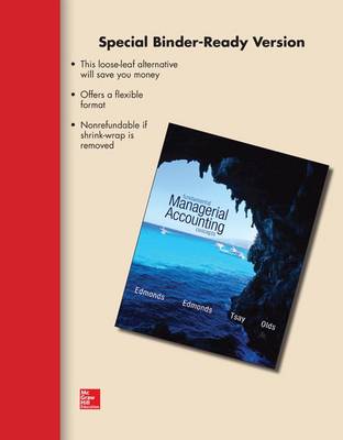 Book cover for Loose Leaf Fundamental Managerial Accounting Concepts with Connect Access Card