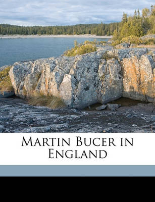 Book cover for Martin Bucer in England