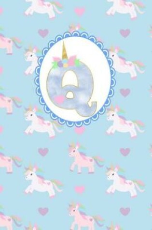 Cover of Unicorn Monogram Journal - Letter Q