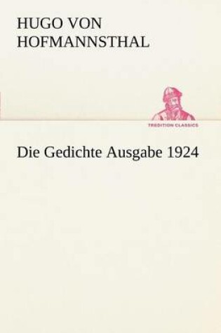 Cover of Die Gedichte Ausgabe 1924