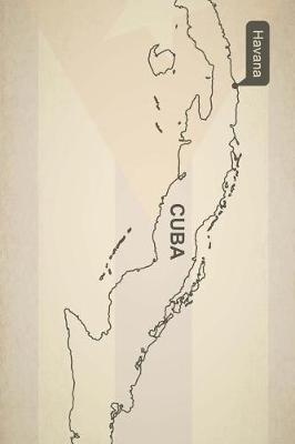 Book cover for Outline Map of Cuba Journal