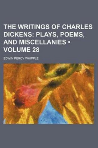 Cover of Plays, Poems, and Miscellanies Volume 28