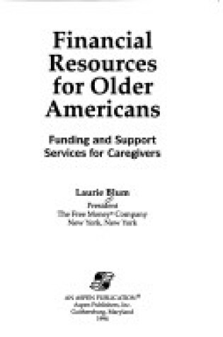 Cover of Financial Resources for Older Americans