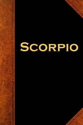 Cover of 2019 Weekly Planner Scorpio Zodiac Horoscope Vintage 134 Pages
