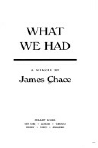 Cover of What We Had