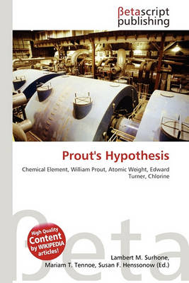 Cover of Prout's Hypothesis