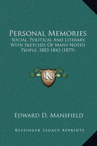 Cover of Personal Memories