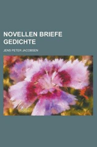 Cover of Novellen Briefe Gedichte