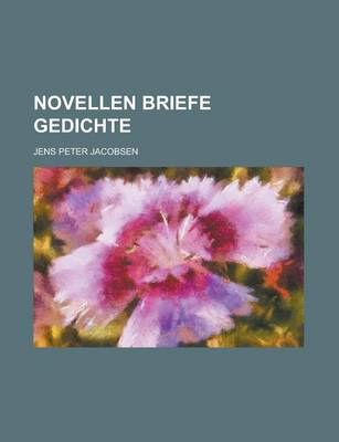 Book cover for Novellen Briefe Gedichte