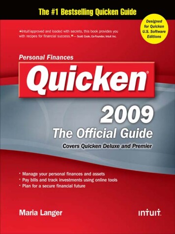 Book cover for Quicken 2009 the Official Guide