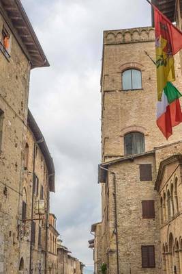 Book cover for The Architecture of San Gimignano Italy