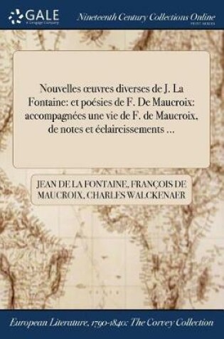 Cover of Nouvelles oeuvres diverses de J. La Fontaine