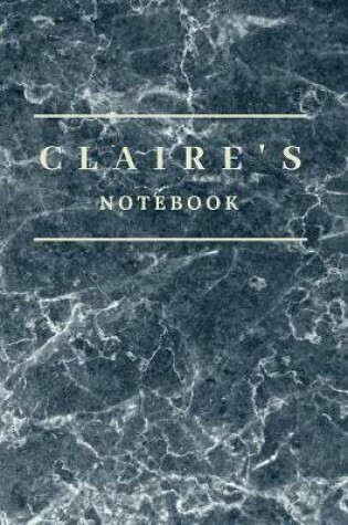 Cover of Claire's Notebook