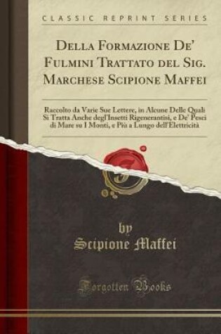 Cover of Della Formazione De' Fulmini Trattato del Sig. Marchese Scipione Maffei