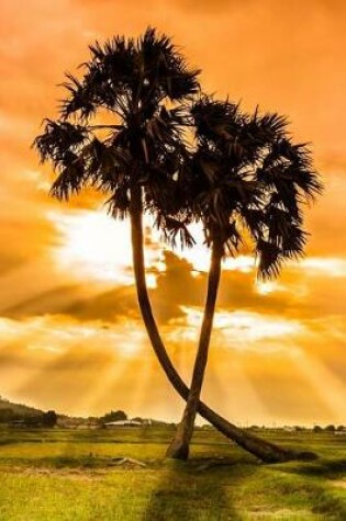 Cover of Two Palm Trees and a Glorious Sunset Nature Journal