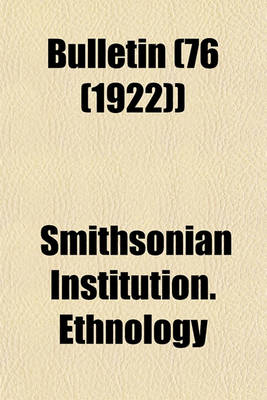 Book cover for Bulletin (76 (1922))