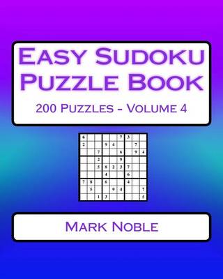 Book cover for Easy Sudoku Puzzle Book Volume 4
