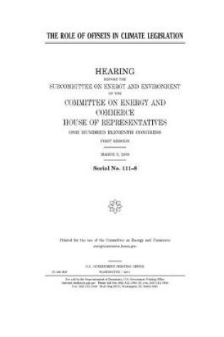 Cover of The role of offsets in climate legislation