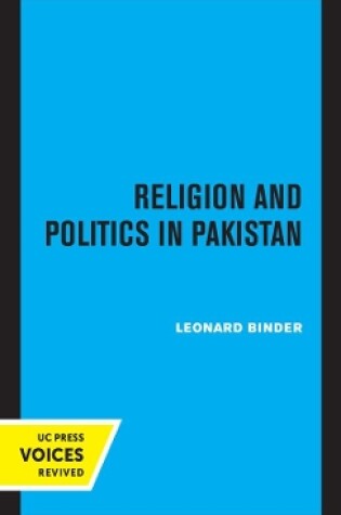 Cover of Religion and Politics in Pakistan