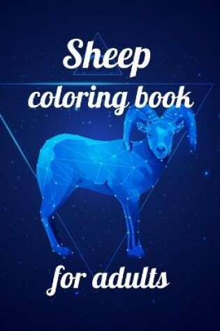 Cover of Sheep coloring book for adults