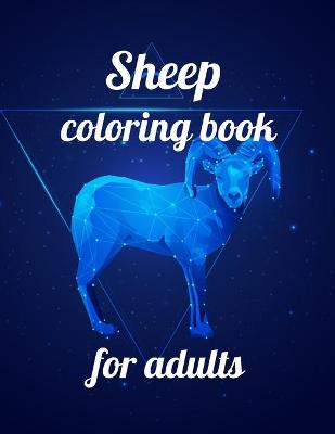 Book cover for Sheep coloring book for adults