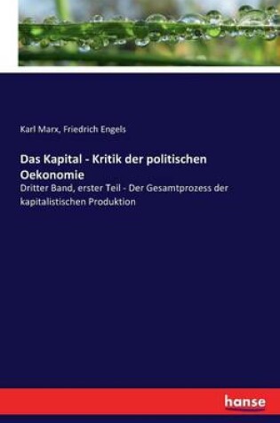 Cover of Das Kapital - Kritik der politischen Oekonomie