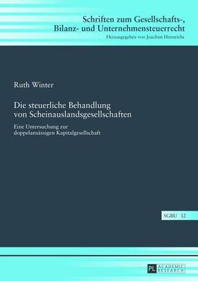 Book cover for Steuerliche Behandlung Von Scheinauslandsgesellschaften