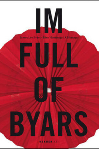 Cover of James Lee Byars