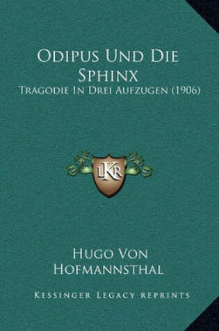 Cover of Odipus Und Die Sphinx