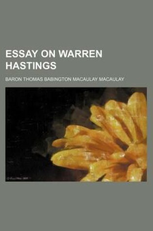 Cover of Essay on Warren Hastings