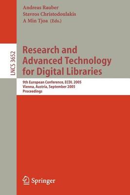 Book cover for Research and Advanced Technology for Digital Libraries