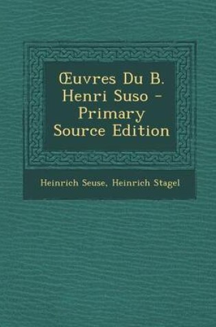 Cover of Uvres Du B. Henri Suso
