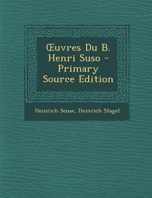 Book cover for Uvres Du B. Henri Suso
