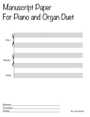 Book cover for Manuscript For Piano And Organ Duet