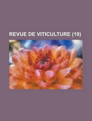 Book cover for Revue de Viticulture (19)