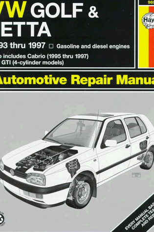 Cover of VW Golf and Jetta ('93-'97) Automotive Repair Manual