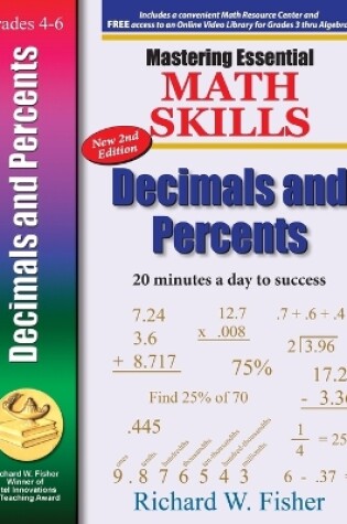 Cover of Mastering Essential Math Skills Decimals and Percents, 2nd Edition