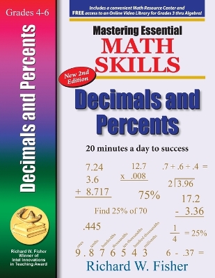 Book cover for Mastering Essential Math Skills Decimals and Percents, 2nd Edition