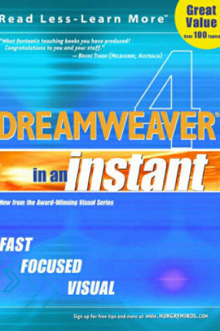 Cover of Dreamweaver 4 in an Instant