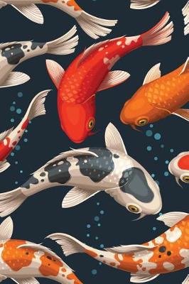 Book cover for Asian Koi Carp Grid Notebook