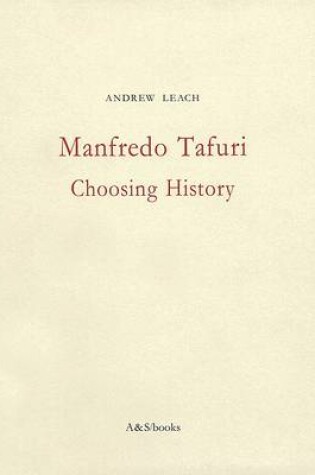 Cover of Manfredo Tafuri