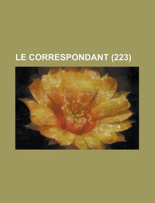 Book cover for Le Correspondant (223)