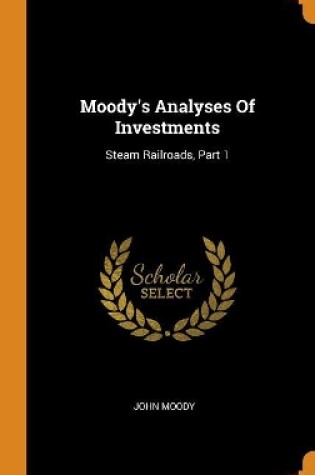 Cover of Moody's Analyses of Investments