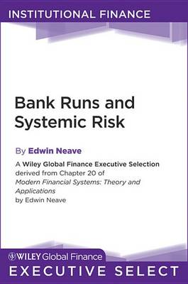 Book cover for Bank Runs and Systemic Risk